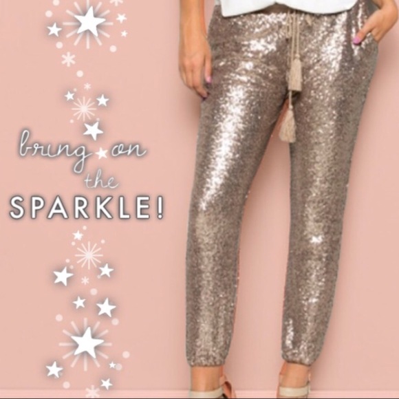 Evenuel Pants - Sequin Joggers